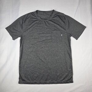 Vuori Rise And Shine Performance Grey Pocket Shirt Large Lightweight Polyester
